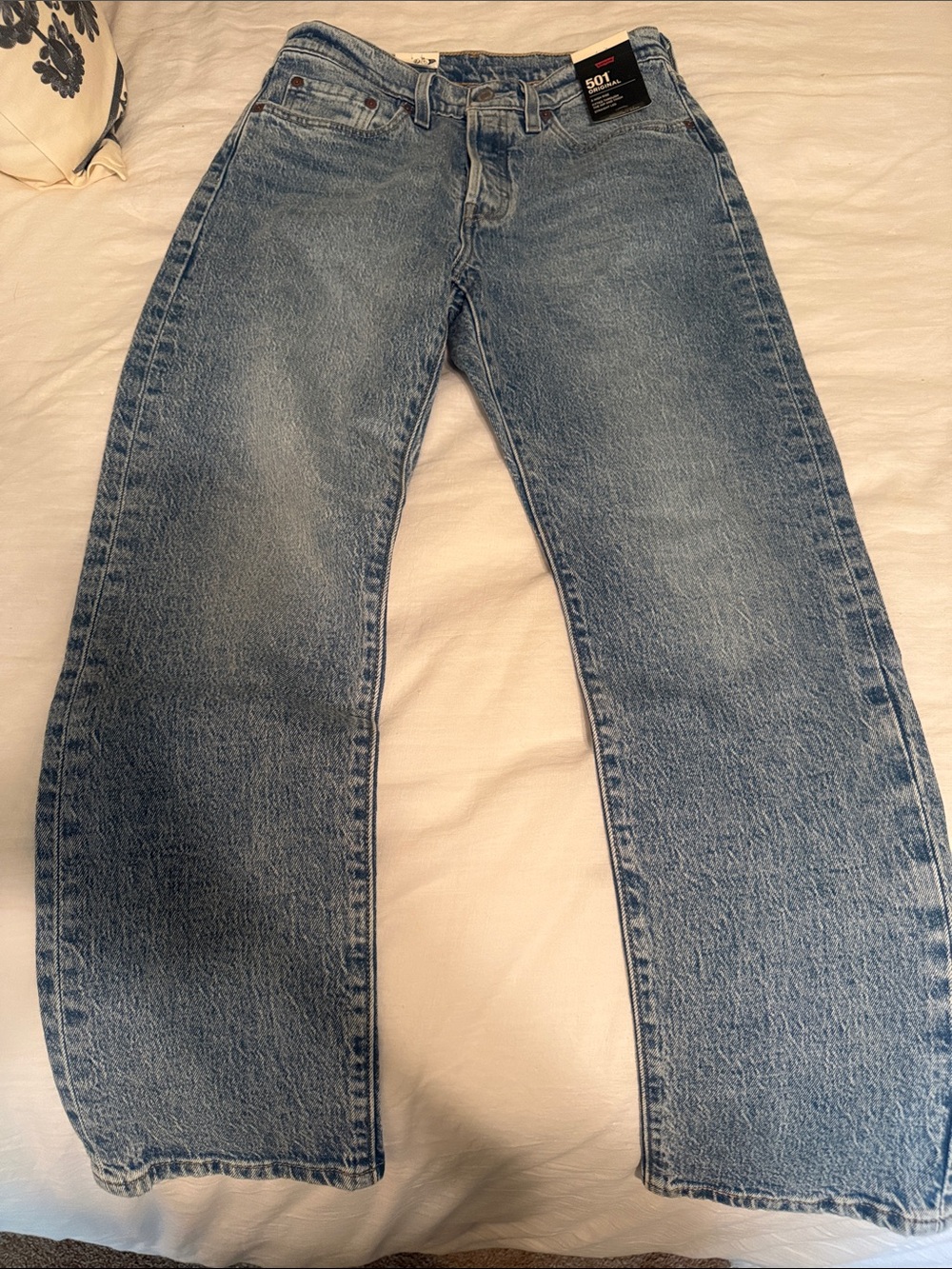 Levi's 501 Bootcut Jeans in Light Blue Wash